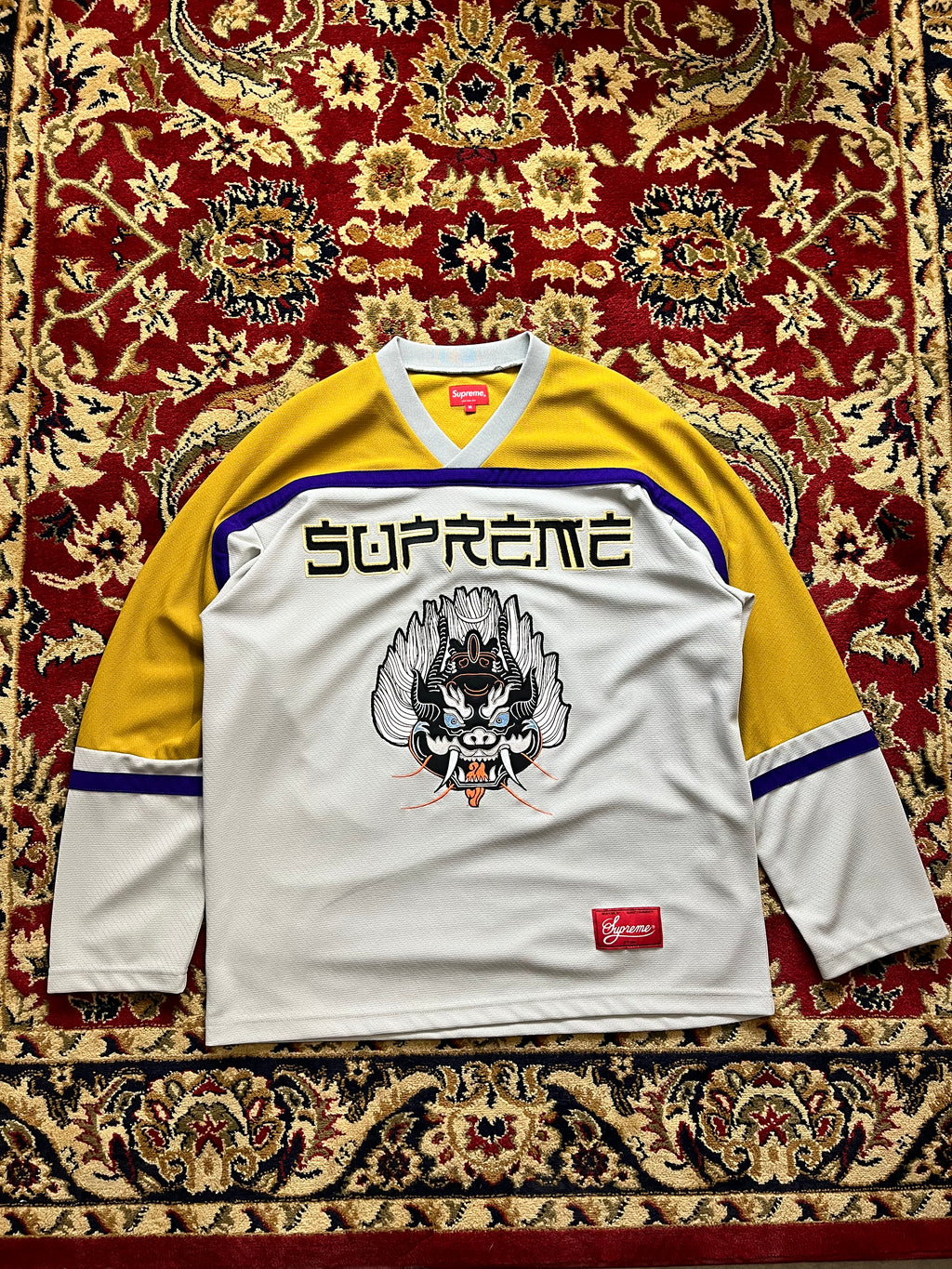 Supreme Demon Hockey Jersey (Grey) – Fineprint & Company
