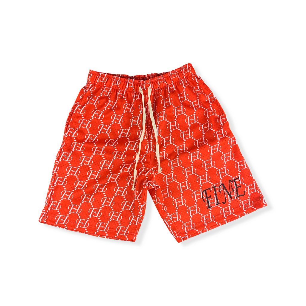 Unknown Mesh Shorts V Red Design