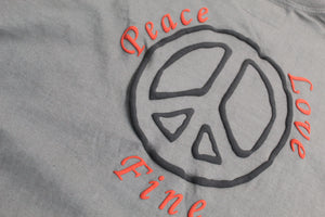 Fine Print & Company Peace, Love, Fine tee